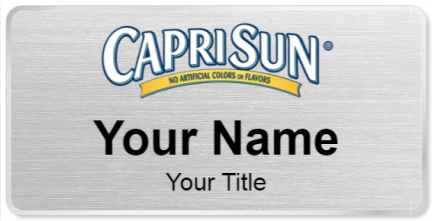 Custom name badges for Caprisun
