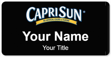 Custom name badges for Caprisun