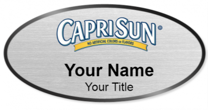 Custom name badges for Caprisun