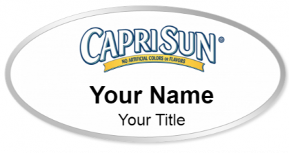 Custom name badges for Caprisun