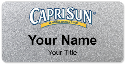 Custom name badges for Caprisun