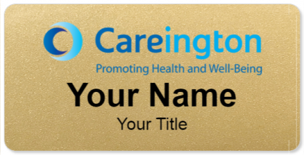 Custom name badges for Careington