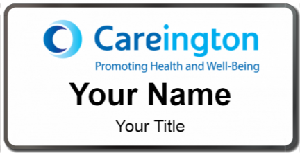 Custom name badges for Careington