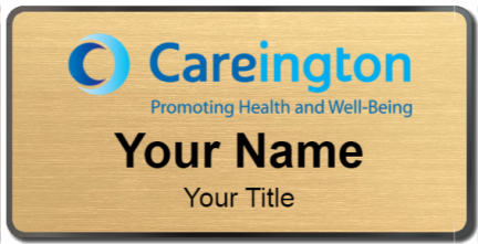 Custom name badges for Careington