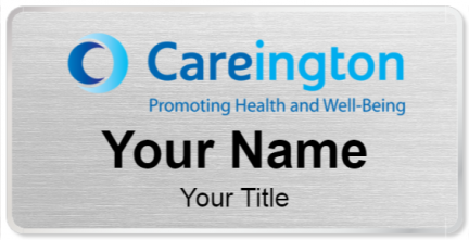 Custom name badges for Careington