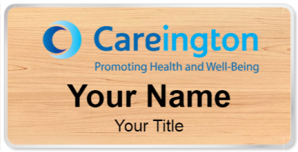 Custom name badges for Careington