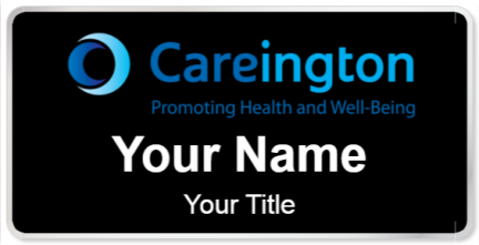 Custom name badges for Careington
