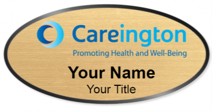 Custom name badges for Careington