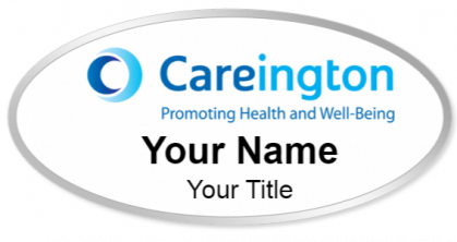 Custom name badges for Careington