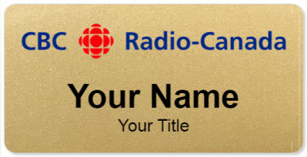 Custom name badges for CBC Radio Canada