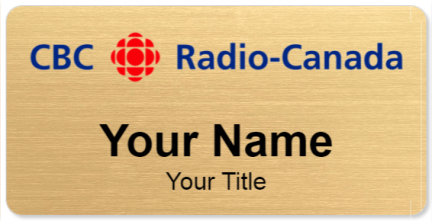 Custom name badges for CBC Radio Canada