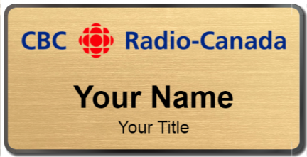 Custom name badges for CBC Radio Canada