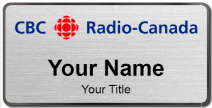 Custom name badges for CBC Radio Canada