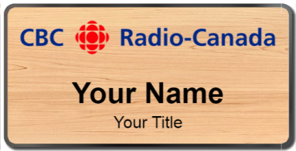 Custom name badges for CBC Radio Canada