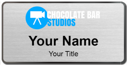 Custom name badges for Chocolate Bar Studios