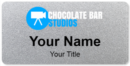 Custom name badges for Chocolate Bar Studios