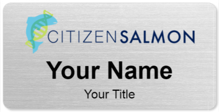 Custom name badges for Citizen Salmon