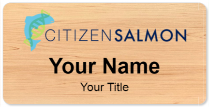 Custom name badges for Citizen Salmon