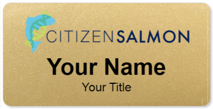 Custom name badges for Citizen Salmon
