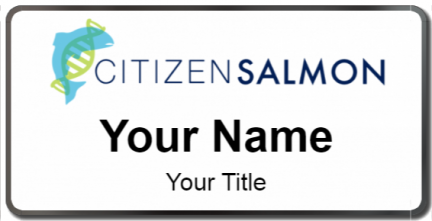 Custom name badges for Citizen Salmon