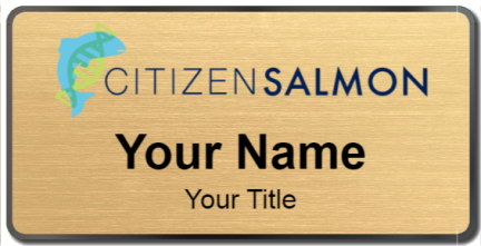 Custom name badges for Citizen Salmon