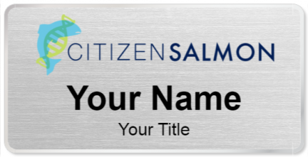 Custom name badges for Citizen Salmon