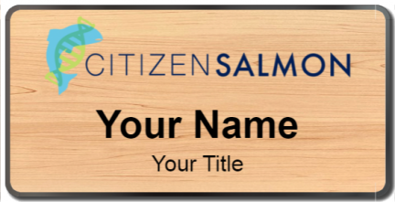 Custom name badges for Citizen Salmon