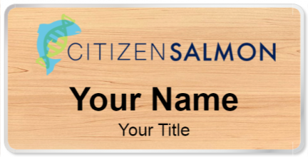 Custom name badges for Citizen Salmon