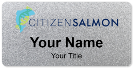 Custom name badges for Citizen Salmon