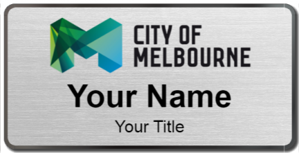 Custom name badges for City of Melbourne