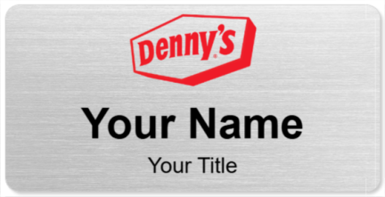 Custom name badges for Dennys