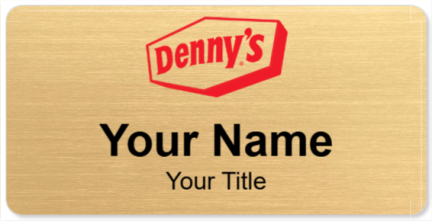 Custom name badges for Dennys