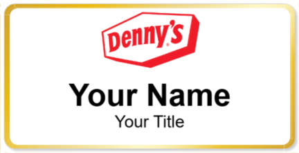Custom name badges for Dennys
