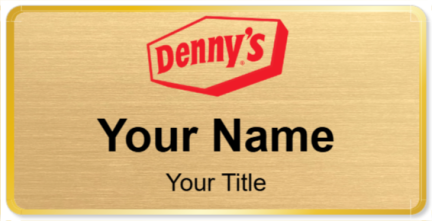 Custom name badges for Dennys