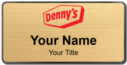 Custom name badges for Dennys