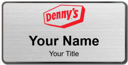 Custom name badges for Dennys