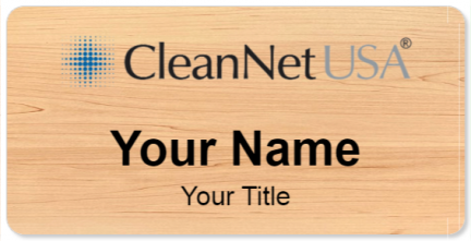 Custom name badges for CleanNet USA