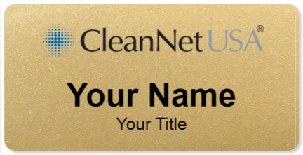 Custom name badges for CleanNet USA