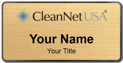 Custom name badges for CleanNet USA