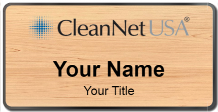 Custom name badges for CleanNet USA