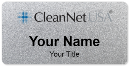 Custom name badges for CleanNet USA