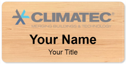 Custom name badges for Climatec