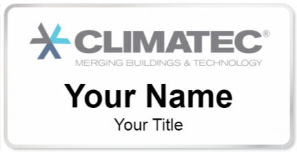 Custom name badges for Climatec