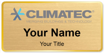 Custom name badges for Climatec