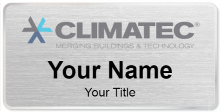 Custom name badges for Climatec