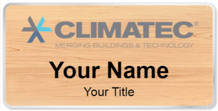 Custom name badges for Climatec
