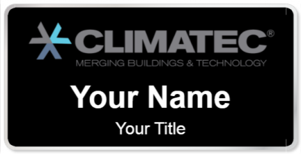 Custom name badges for Climatec