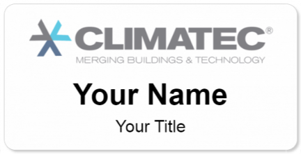 Custom name badges for Climatec