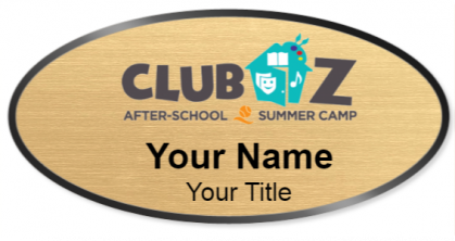 Custom name badges for Club Z After School and Summer Camp