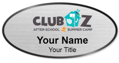 Custom name badges for Club Z After School and Summer Camp